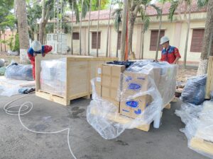 Đóng thùng gỗ hở hút chân không 