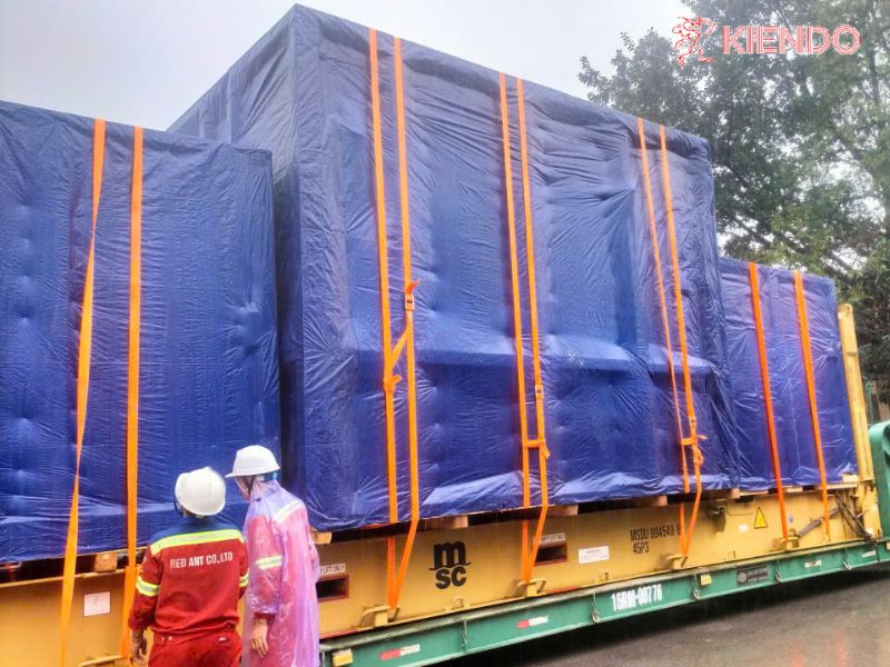 Lashing chằng buộc hàng hoá trên xe đầu kéo