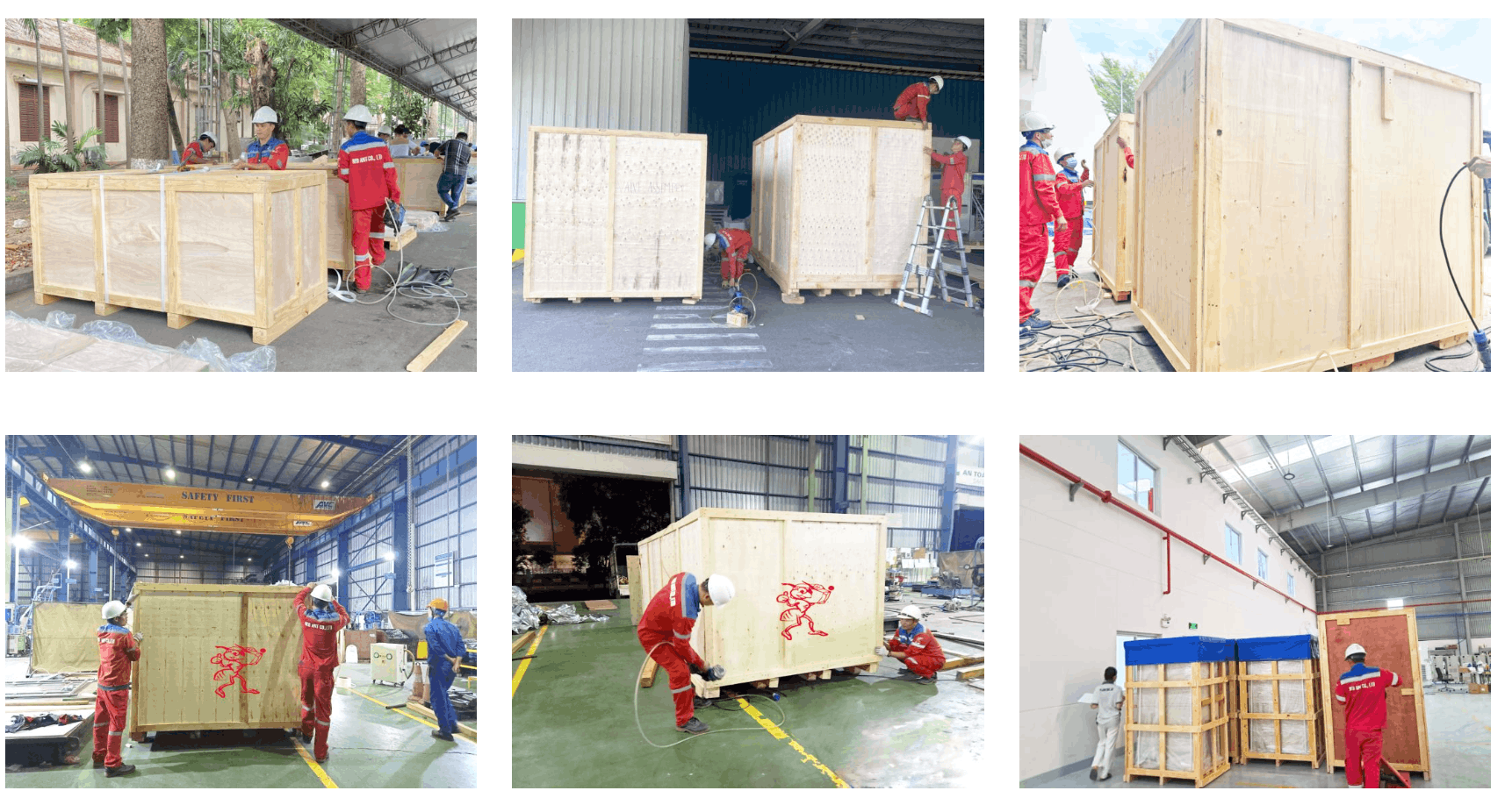 Một số hình ảnh đóng thùng gỗ vận chuyển của Kiến Đỏ