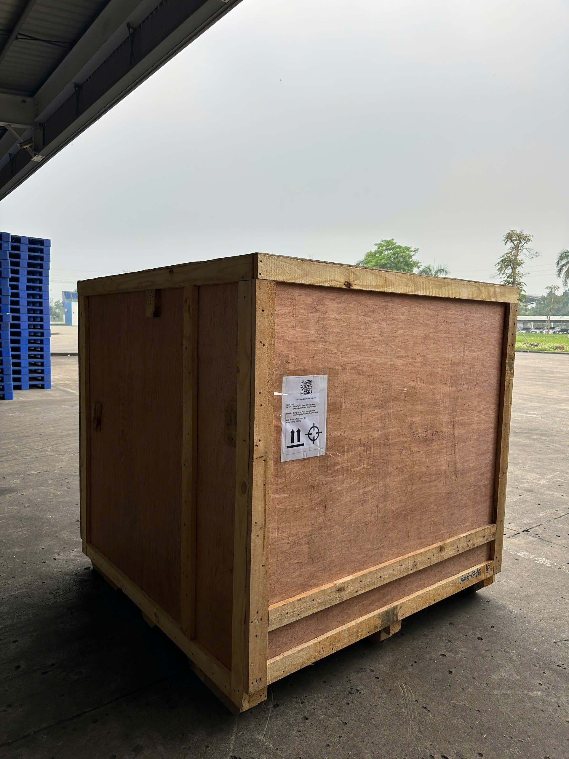 Một số hình ảnh thực tế về dự án đóng thùng gỗ tại Vinamilk Thanh Hoá