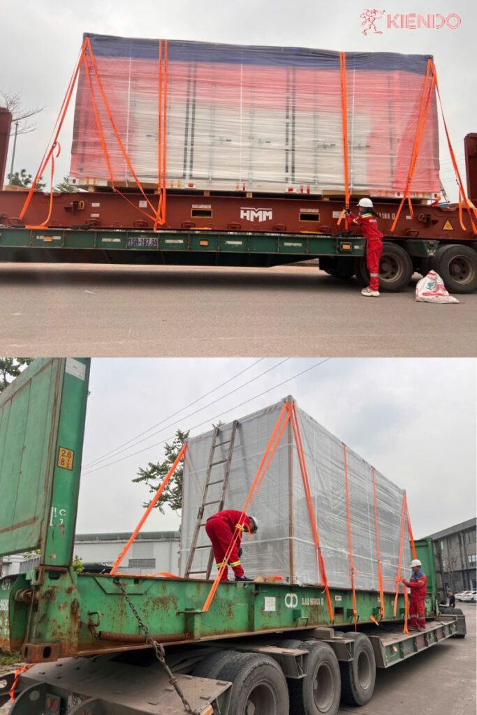 Hình ảnh thực tế dự án lashing đạt chuẩn IMO của Kiến Đỏ